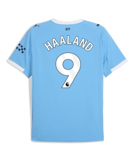Billige Fotballdrakt Manchester City Erling Haaland #9 Replika Hjemmedrakt 2025-26 Kortermet Billige Fotballdrakt Manchester City Erling Haaland #9 Replika Hjemmedrakt 2025-26 Kortermet